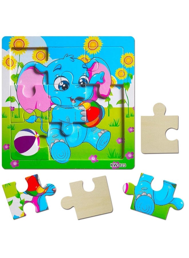 Capstro Wooden Animal Puzzle Set for Toddlers – 6-in-1 Montessori Puzzle with Cute Animal Designs for Early Learning, Fine Motor Skills & Screen-Free Play - Image 3